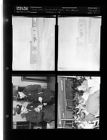 Moose Club; Ten churches meet; Two officers holding rat (4 Negatives (March 2, 1955) [Sleeve 5, Folder d, Box 6]
